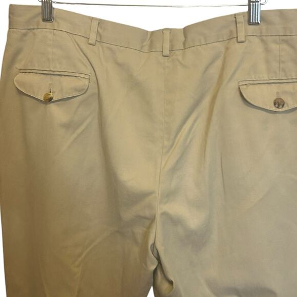 VTG LL Bean Men Chino Pants 40 Khaki Classic‎ Minimalistic Preppy Office Travel - Picture 5 of 7